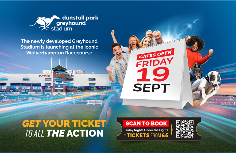 Dunstall Park Greyhound Stadium Launch Banner